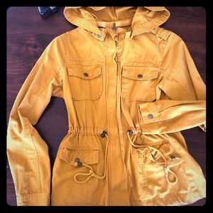 Small Mustard hooded jacket